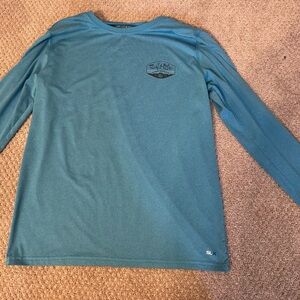 Salt Life Blue Crew Neck Fishing Shirt